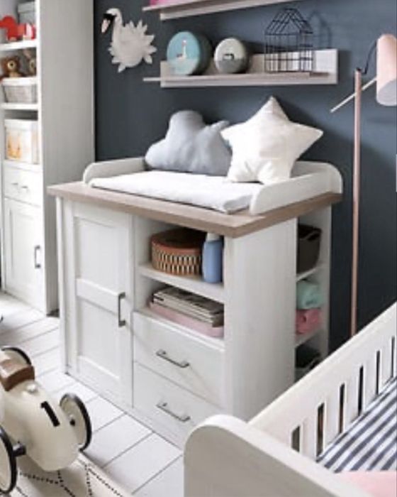 Komoda z przewijakiem Luca Baby - Black Red White