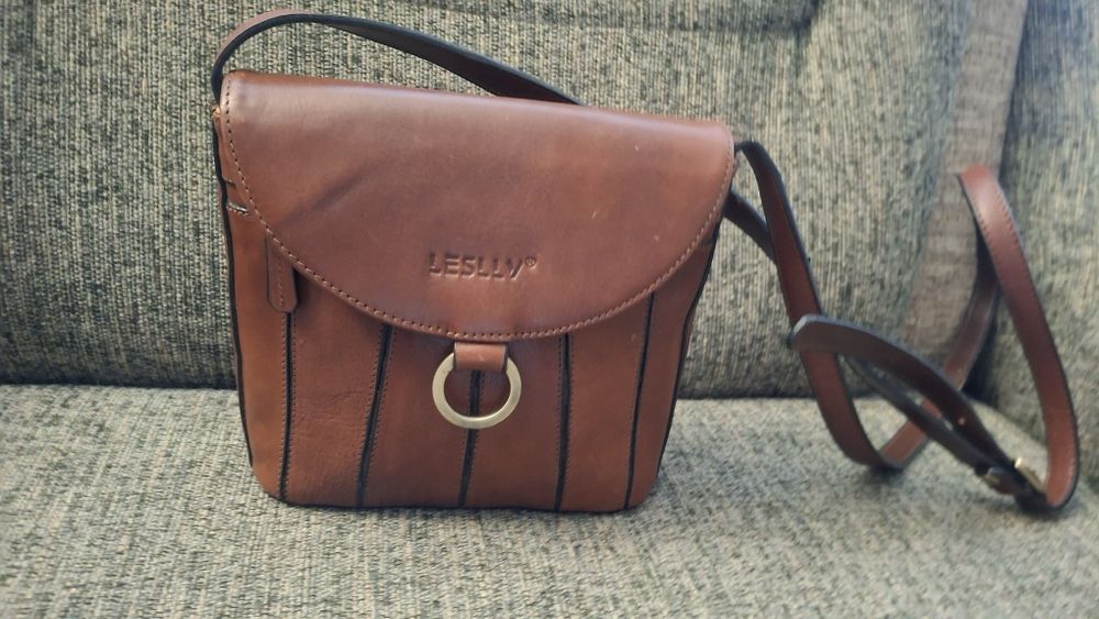Вінтажна шкіряна сумочка