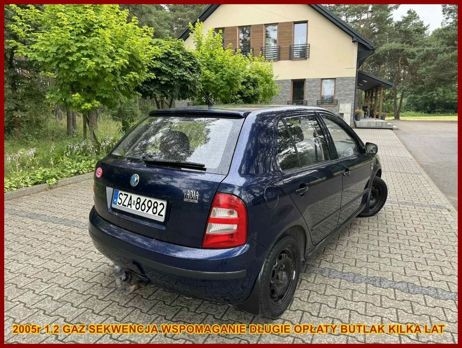 Skoda Fabia 2005r 1.2 Gaz Sekwencja Wspomaganie Hak Długie Opłaty Bulta Kilka Lat!