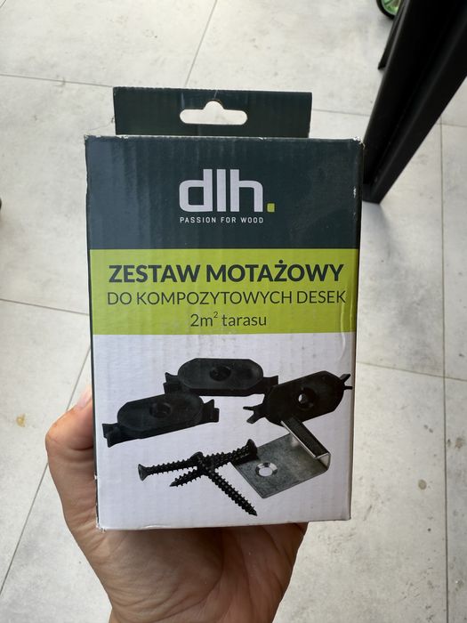 Zestaw montażowy do desek kompozytowych
