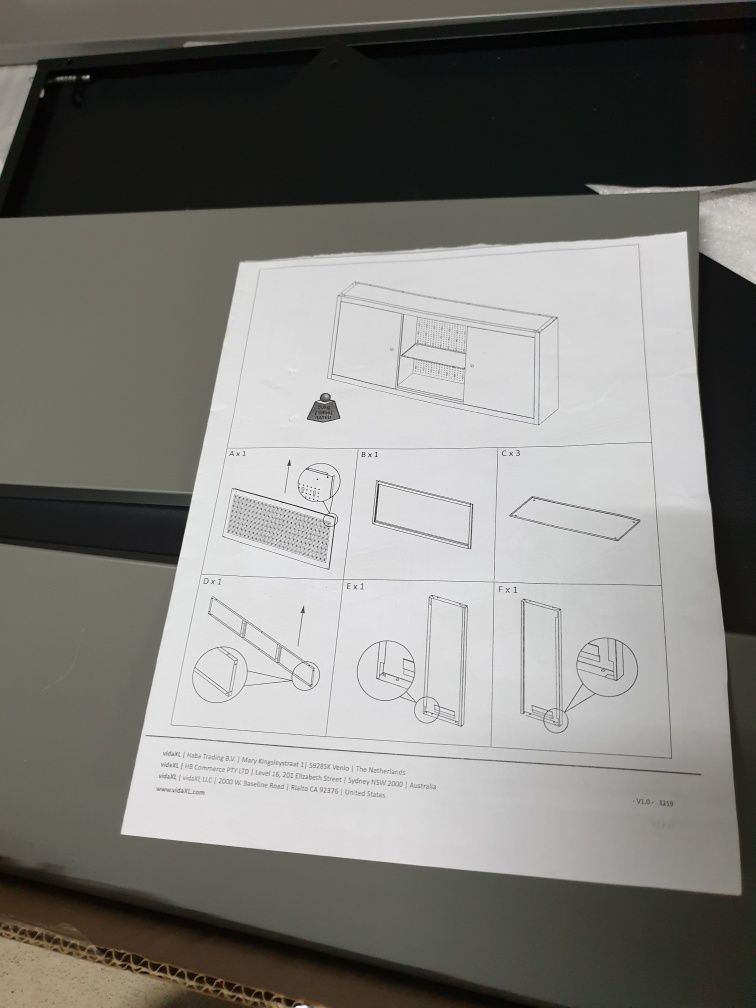 Armário de parede oficina mecânica para ferramentas