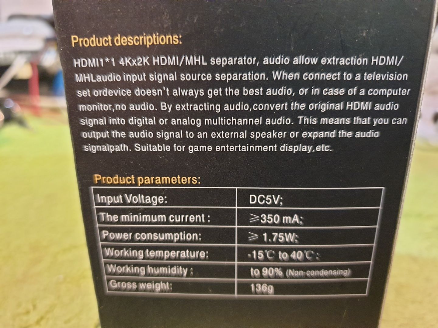 HDMI REPEATER konwerter 4K.