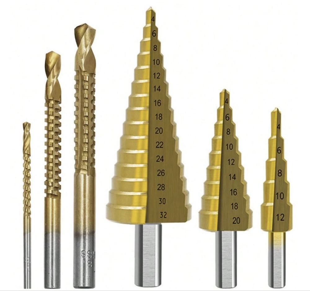 Conjunto brocas escalonadas