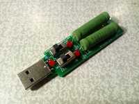 Нагрузка USB регулируемая 1-2А 1-2-3А для ЮСБ тестера нагрузочный