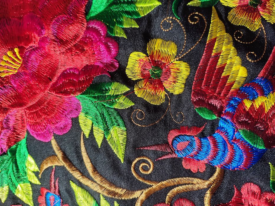 Сумка жіноча чорна етно шопер вишивка вишита сумка вишиванка