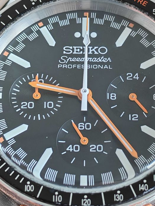 Seiko speedmaster niczym Omega (szafir, wr 100m, mecha-qwartz)