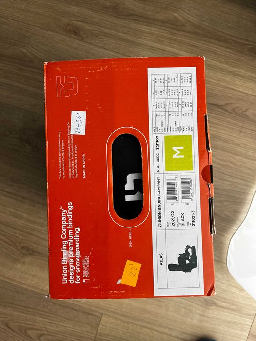 Кріплення для сноуборда Union Atlas М чорні