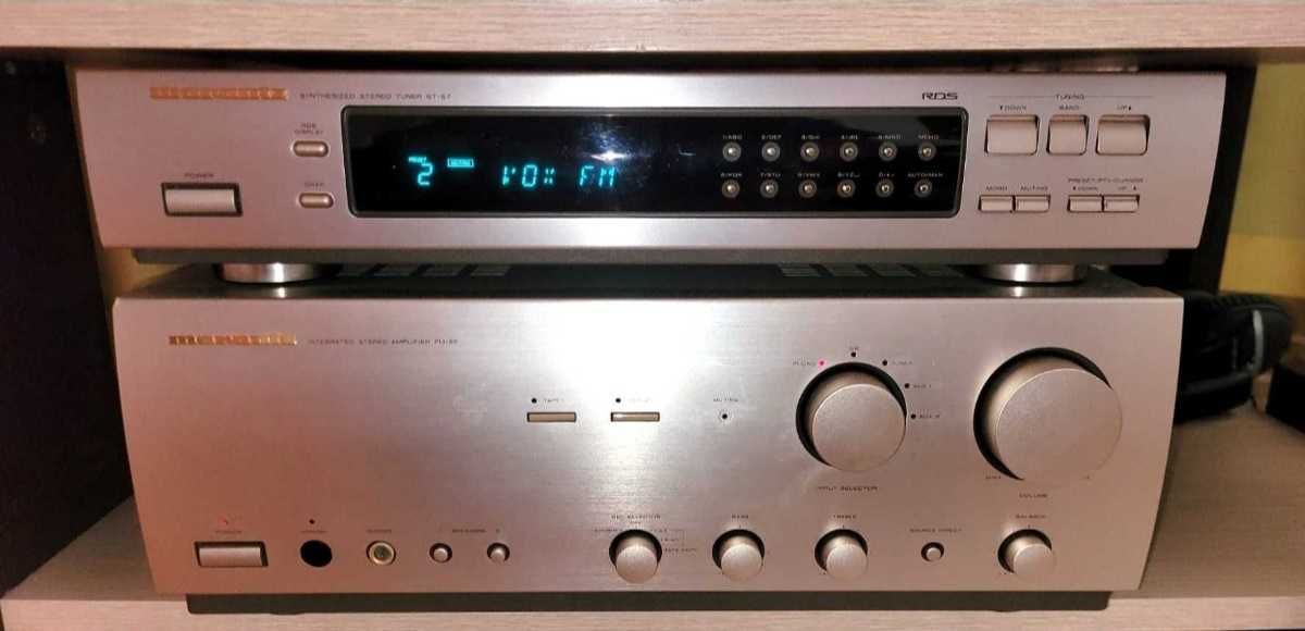 Marantz PM-68 ST-57 Wzmacniacz i tuner. Kolor Złoty, stan bdb