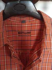 koszula w kratkę, krótki rękaw, Northland, stan b.dobry, duża, XL, XXL