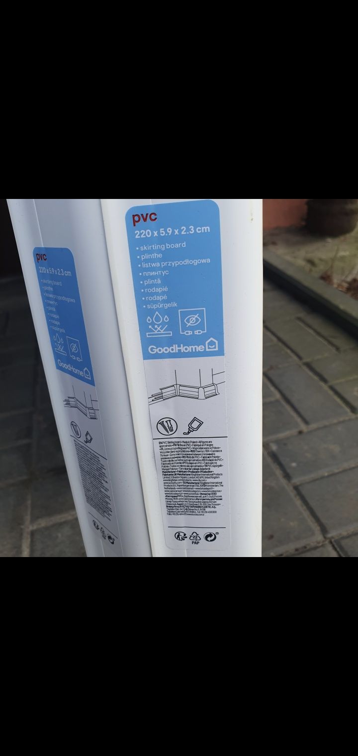 Listwy podłogowe białe NOWE