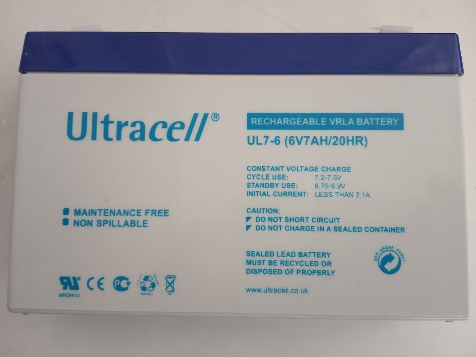 Baterias 6v - 7 AH veículos eletricos novas Ultracell