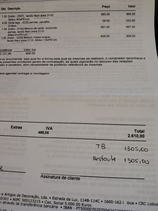 Sofá de canto boconcept cor areia pés carvalho