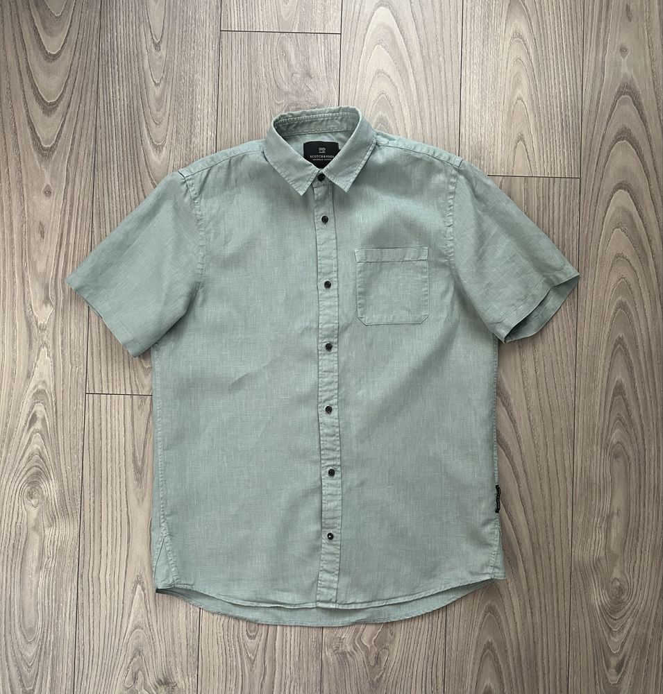 Лляна сорочка Scotch & Soda оригінал