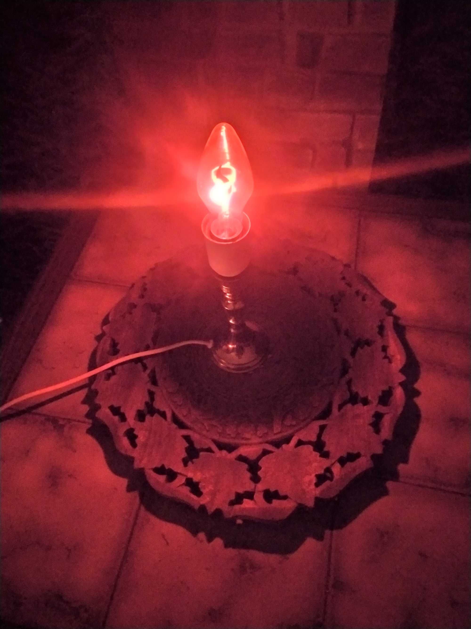Żarówka świeczka Płomyk Płomień na wietrze 1 Watt 230 V