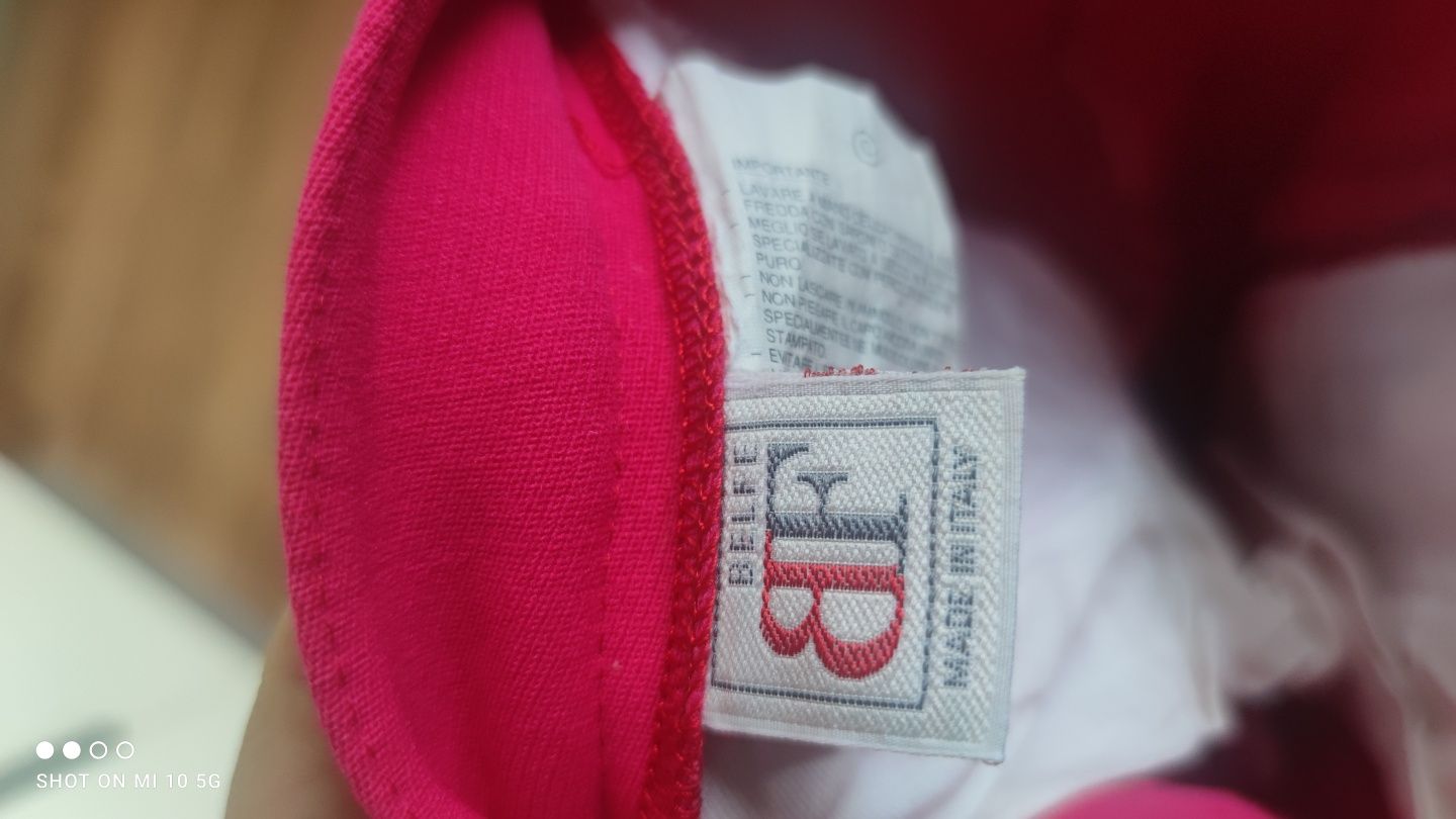 Belle BF vintage różowe spodnie z zapietkami narciarkina kant retro 38
