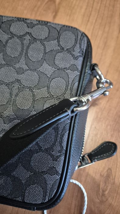 Coach сумка крос-боді, шкіра текстіль