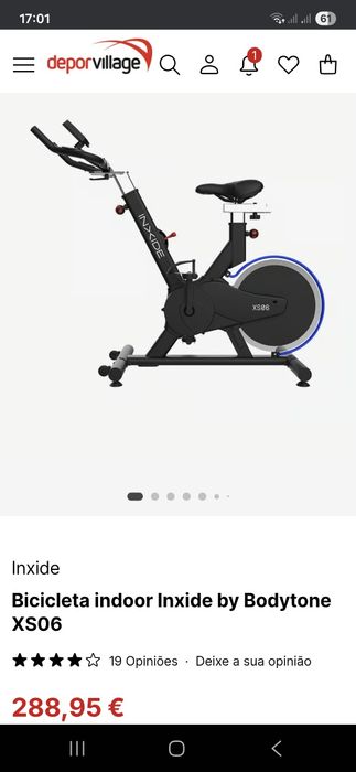 Bicicleta estatica inxide XS06