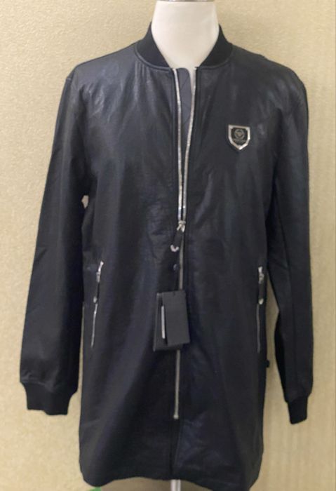 Philipp Plein класическая, кожаная куртка размеры M,L,XL,XXL