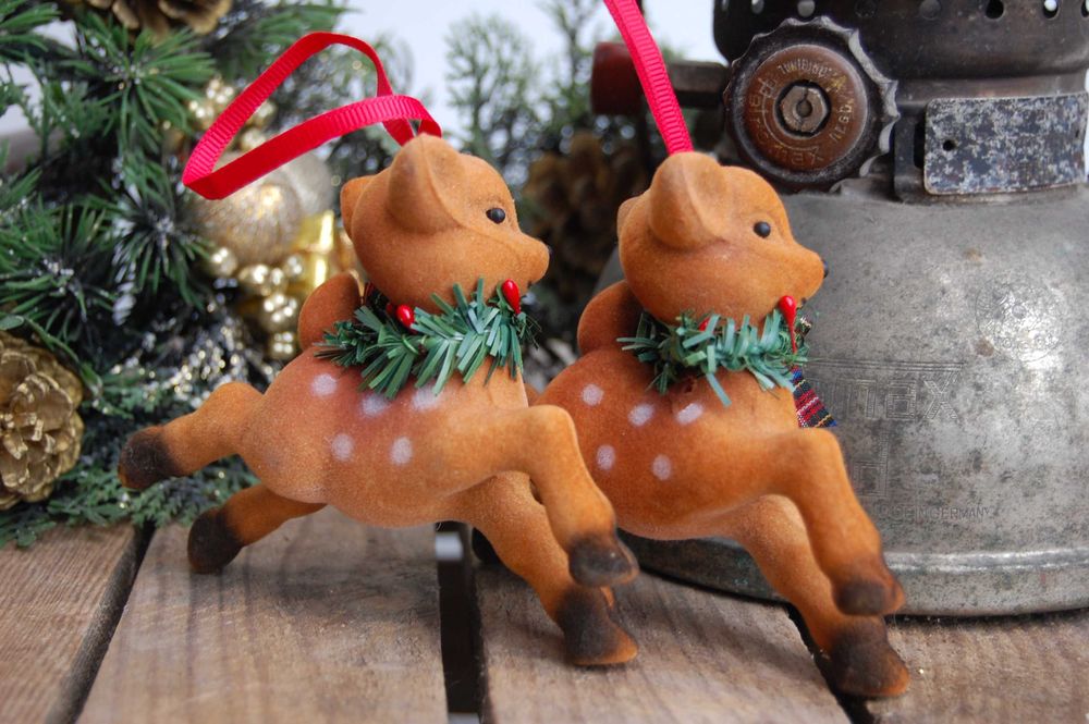 Sarenka, jelonek zawieszka świąteczna choinkowa 2 szt. Boże Narodzenie