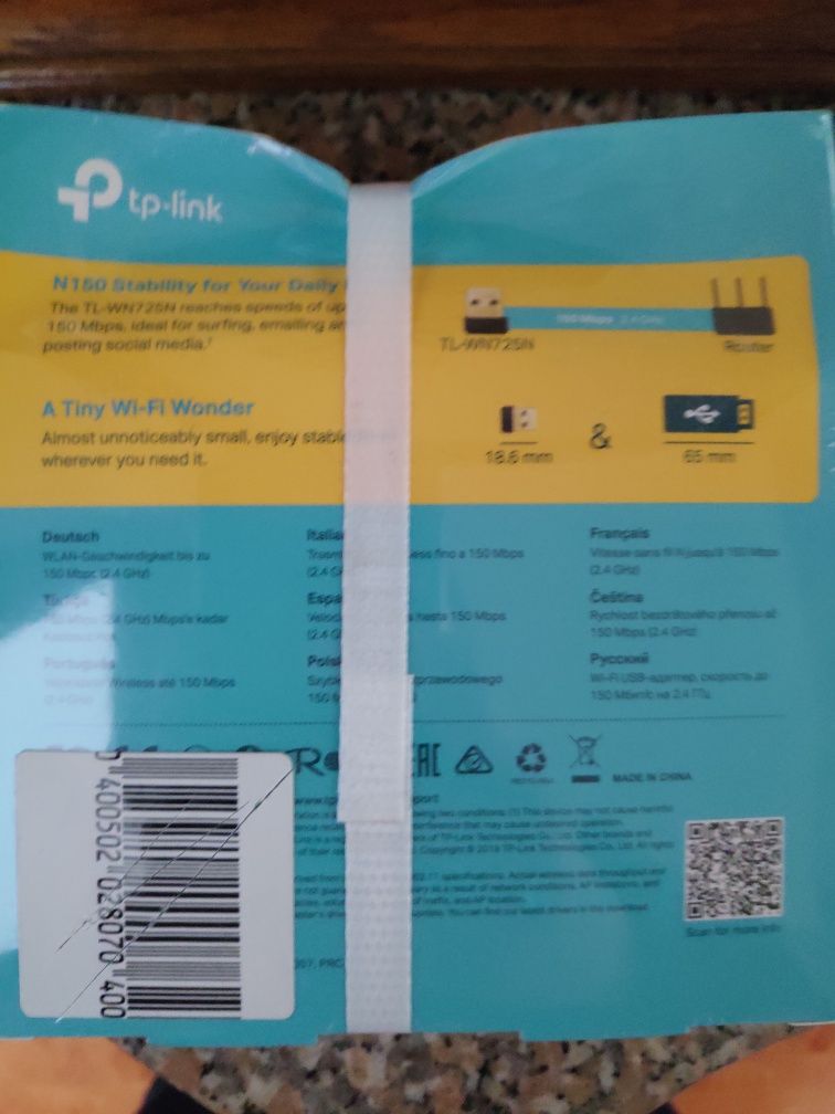 Adaptador wifi tplink novo