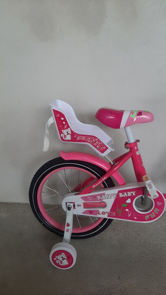 Rower 16 cali hapy baby dla dziewczynki koszyk fotelik torpedo promo