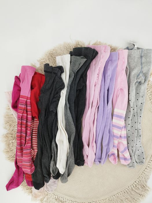 Rajstopy dla dziewczynki paczka zestaw