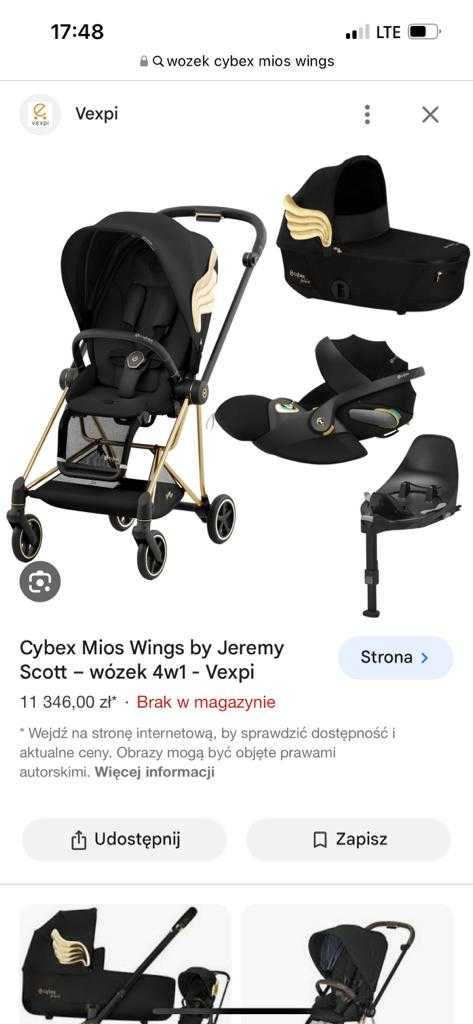 Wózek Cybex Mios 3.0 Jeremy Scott Wings