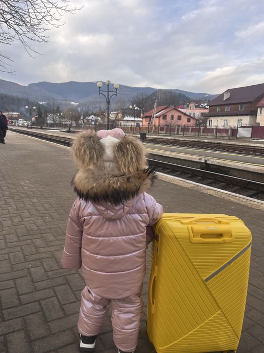 Зимовий комбез на дівчинку