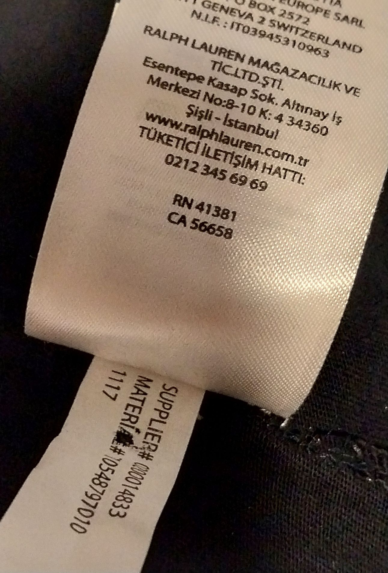 Ralph Lauren koszulka w granatowym kolorze L
