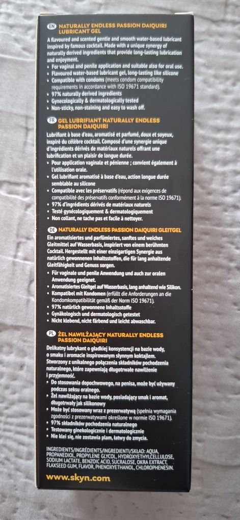 Zestaw prezerwatywy plus żel nawilżający Skyn.
