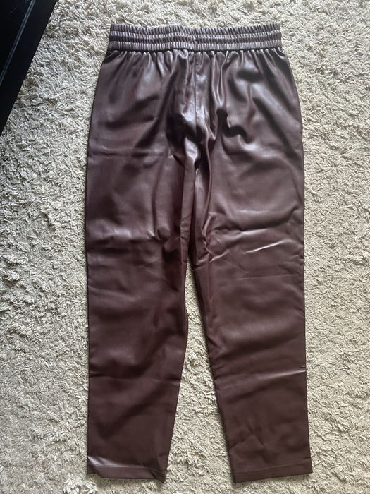 Шкіряні штани (кожзам) Promod, розмір 40