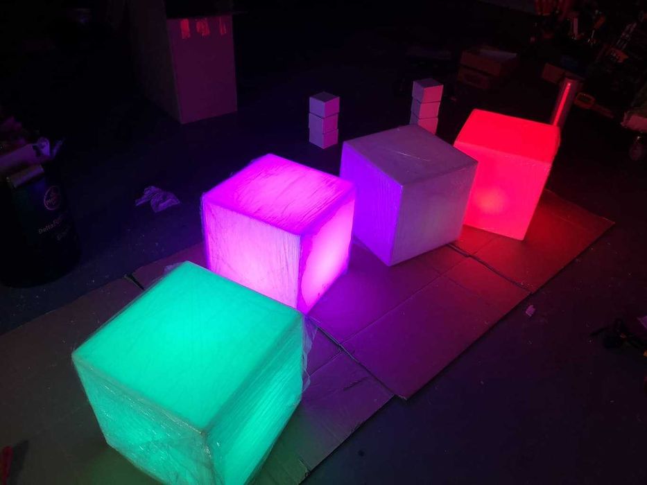 iluminação decorativa cubo led
