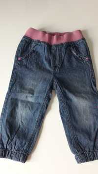 Spodnie jeansowe ocieplane 86/92