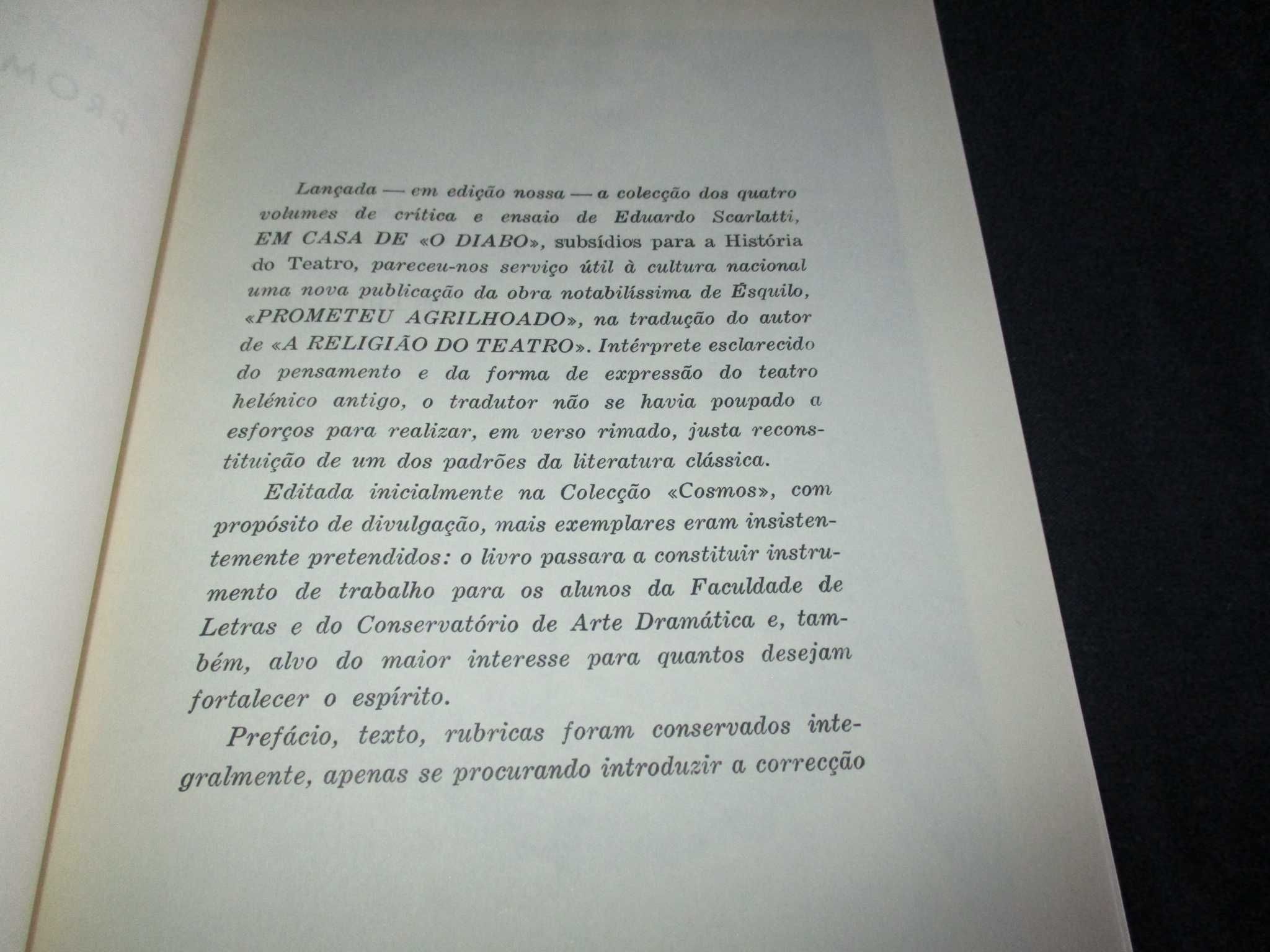 Livro Prometeu Agrilhoado Ésquilo Tiragem Especial Autografado