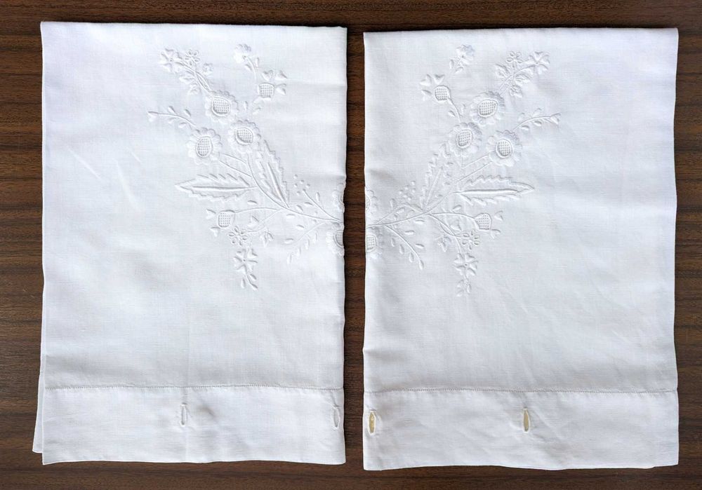 Lençol e Almofadas Bordados