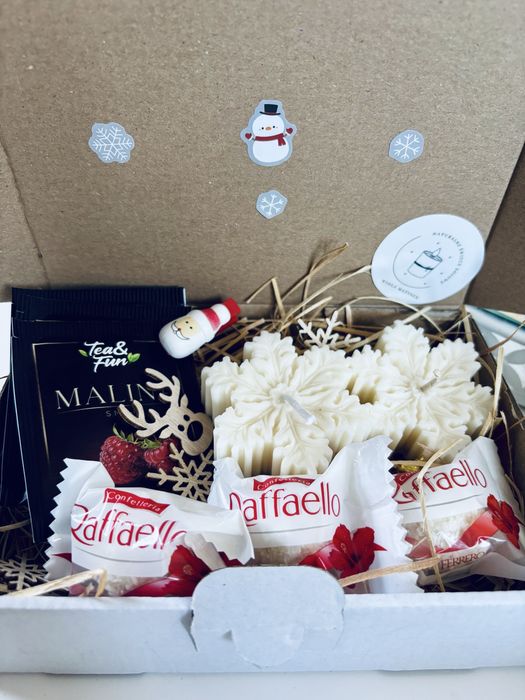 Świąteczne swiece sojowe upominki