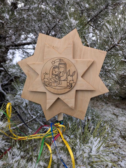 Різдвяна зірка на вертеп зоря для коляди колядка звізда щедри Різдво