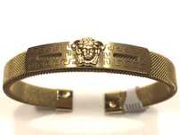VERSACE złota męska bransoleta•wybite próby 585•pozłacana ogniowo 14K