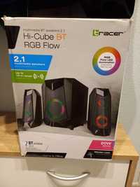 Głośniki bezprzewodowe bluetooth Tracer hi-cube rgb flow 2.1