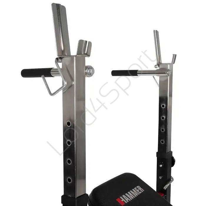 Ławka treningowa ze stojakiem HAMMER FORCE 4.0 (składana