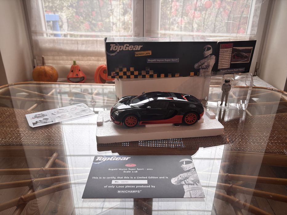 Bugatti Veyron Super Sport 1:18 Minichamps Top Gear Autoart Hotwheels