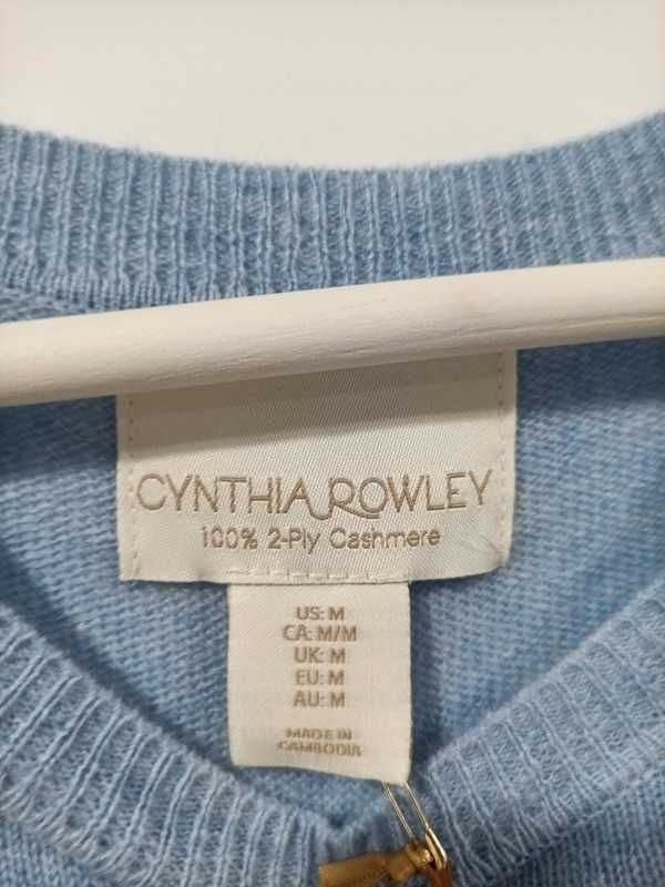 Nowy sweter damski kaszmirowy Cynthia Rawley M Dostawa przed świętami!