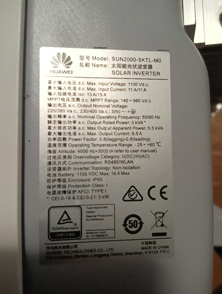 Inwerter Huawei 5kw