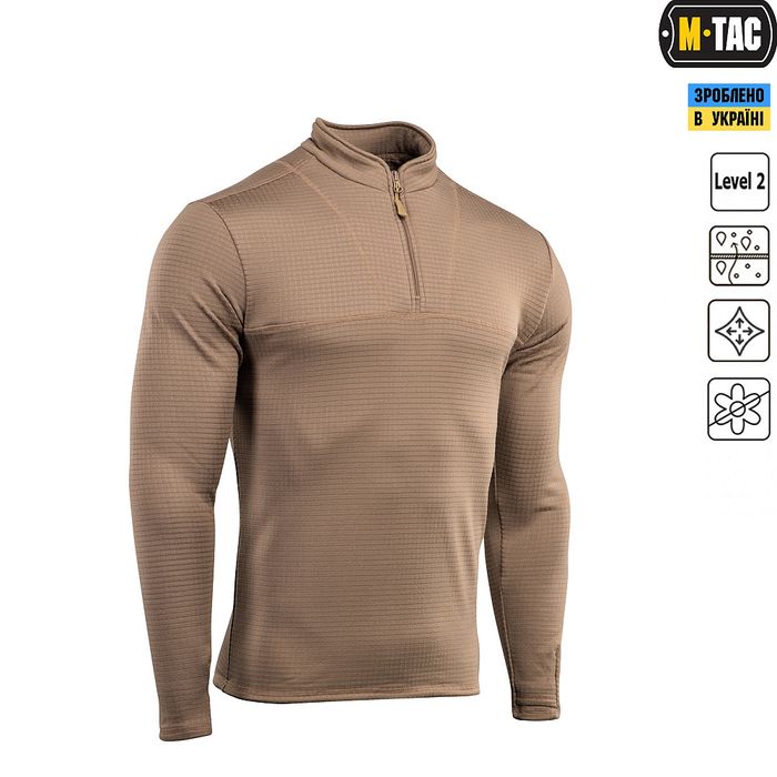 M-TAC Термосорочка фліс DELTA LEVEL 2 койот, олива