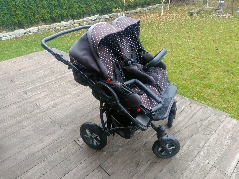 Wózek dziecięcy podwójny DORJAN bliźniaki lub rok po roku