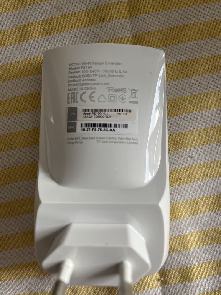 TP-Link wi-fi extender AC750 RE190