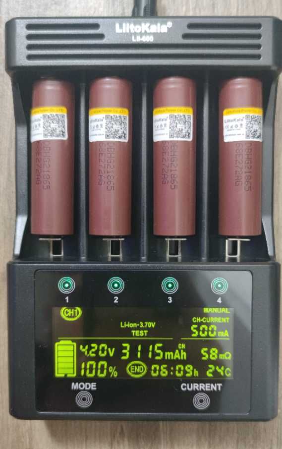 18650 акумулятор шуруповерта або повербанка високотоковий Lii-HG2 3000