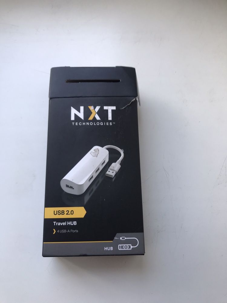 NXT ™ 4-портовий концентратор USB 2.0, білий usb  HUB хаб