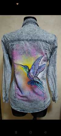 Piękna niepowtarzalna koszula koliber