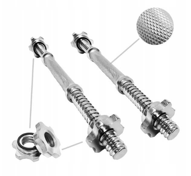 Hantle żeliwne 2x10kg walizka zestaw 20 kg regulowany żeliwny gryf